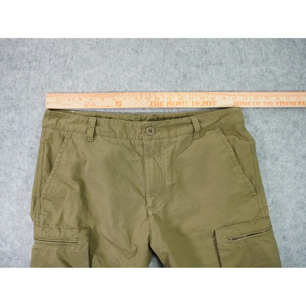 Nike Cargo Shorts Mens 34 Ripstop Olive Green Pockets Outdoor Hike Vintage Y2K‎